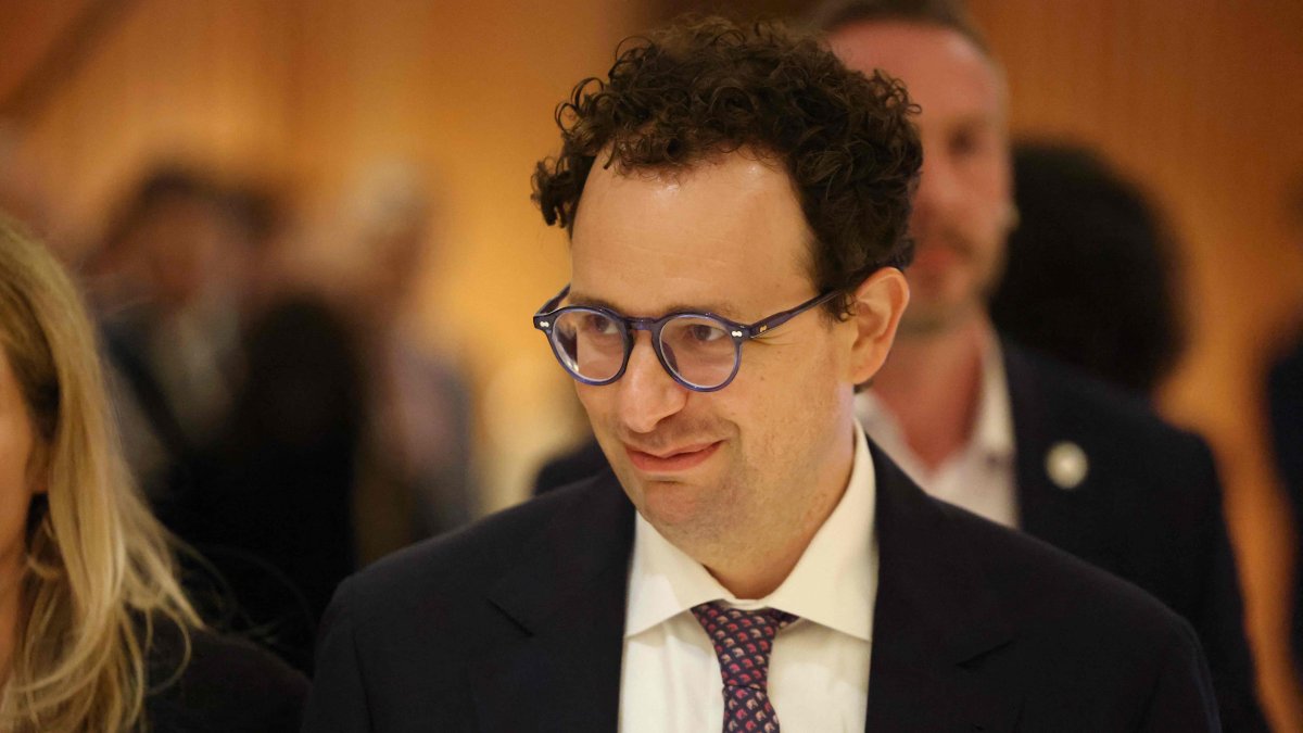 Anthropic CEO Dario Amodei looks on during the AI Impact Summit, New Delhi, India, Feb. 19, 2026. (AFP Photo)