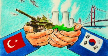 "Deeper defense collaboration between South Korea and Türkiye could become one of the most tangible pillars of their bilateral relationship." (Illustration by Erhan Yalvaç)