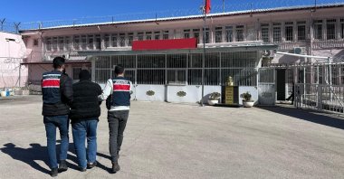 Gendarmerie units capture a suspect previously operated as an armed member of the Daesh terrorist group, Gaziantep, Türkiye, March 10, 2026. (IHA Photo)