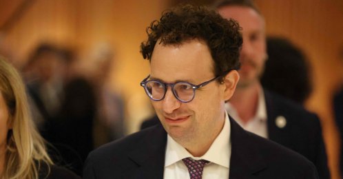 Anthropic CEO Dario Amodei looks on during the AI Impact Summit, New Delhi, India, Feb. 19, 2026. (AFP Photo)