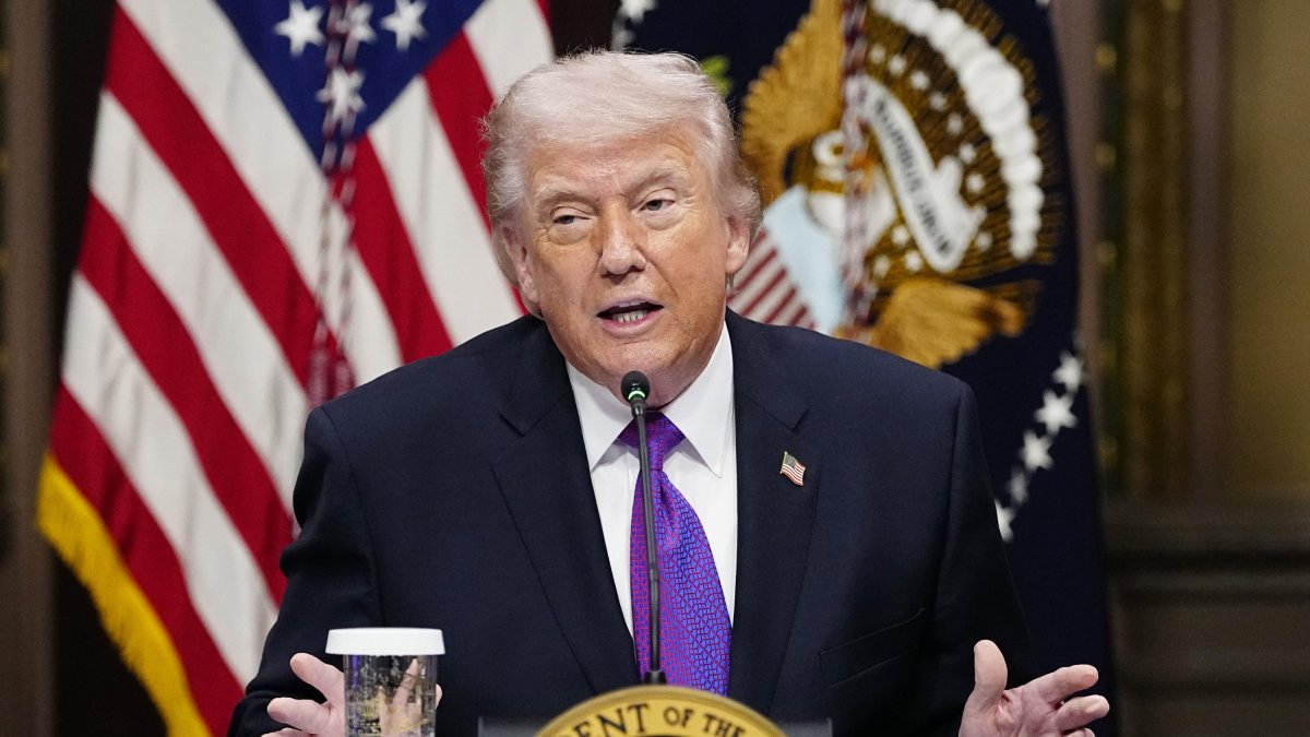 President Donald Trump speaks during a roundtable on the Ratepayer Protection Pledge in the Indian Treaty Room in the Eisenhower Executive Office Building near the White House in Washington, D.C., March 4, 2026. (EPA File Photo)