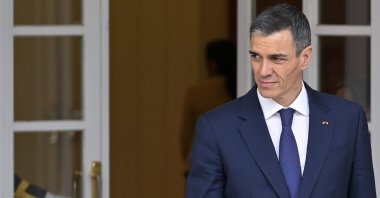 Spanish Prime Minister Pedro Sanchez seen during an event in Madrid, Spain, March 5, 2026. (AA Photo)