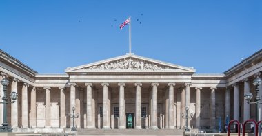 The main entrance of the British Museum, London, U.K., April 22, 2024. (Shutterstock Photo)
