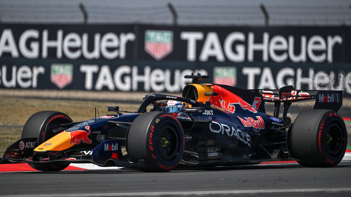 Red Bull Racing's Dutch driver Max Verstappen drives during a practice session ahead of the Formula One Chinese Grand Prix at the Shanghai International Circuit, Shanghai, China, March 13, 2026. (AFP Photo)