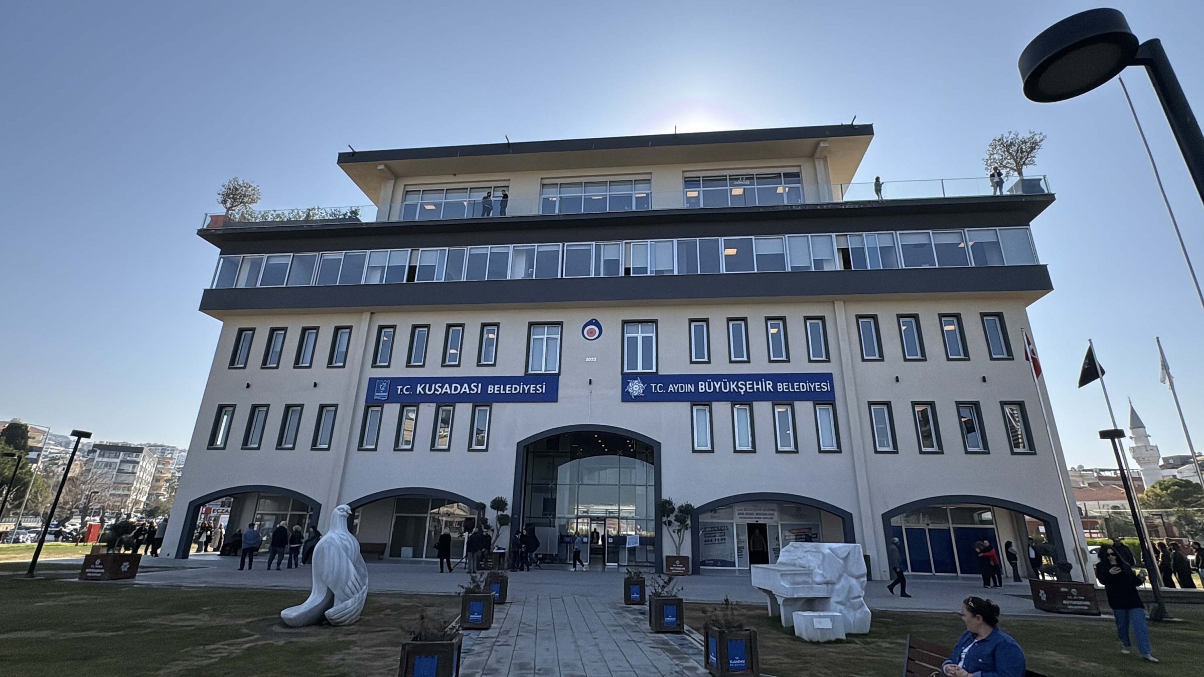 The Kuşadası municipality building, Aydın, Türkiye, March 13, 2026. (DHA Photo)