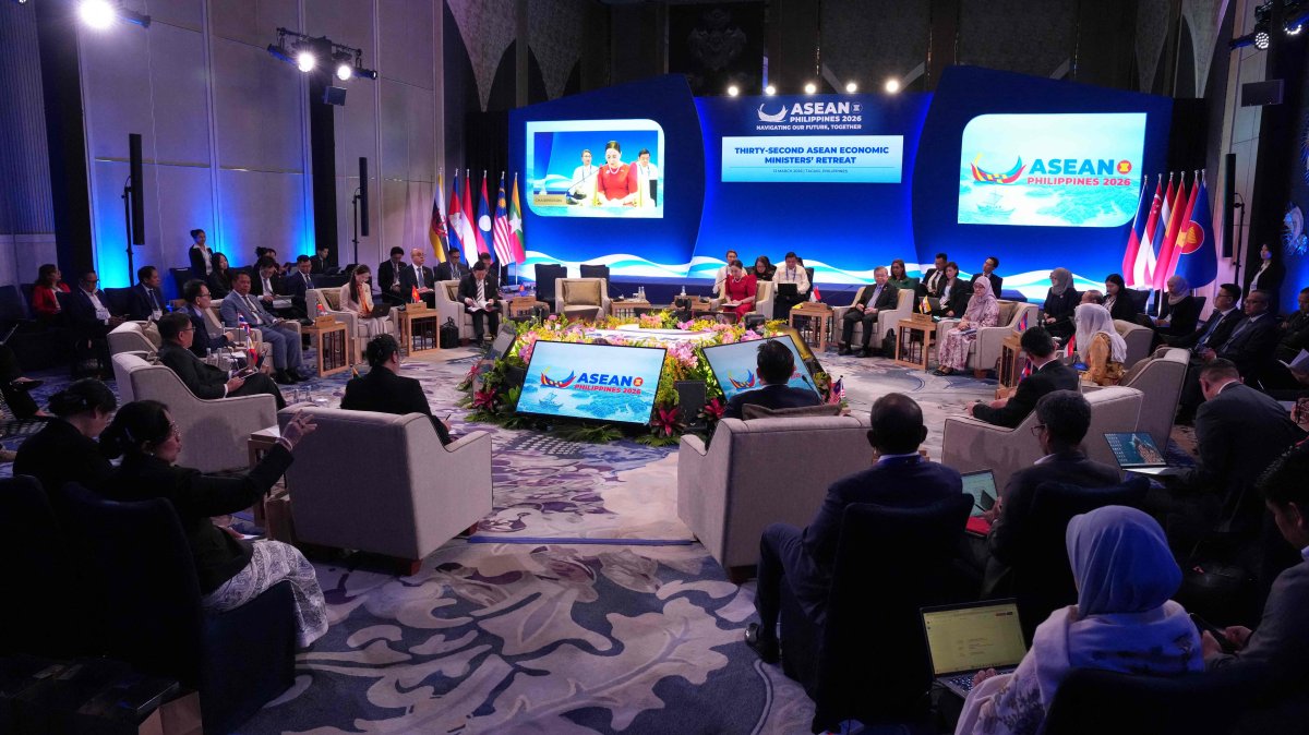 Economic ministers attend the 32nd ASEAN Economic Ministers’ Retreat and Related Meetings, Manila, the Philippines, March 13, 2026. (AFP Photo)