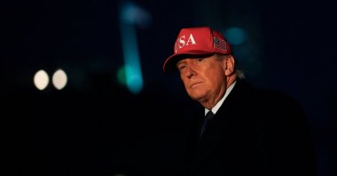 U.S. President Donald Trump returns to the White House after Israel and the U.S. launched attacks on Iran, Washington, U.S., March 1, 2026. (Reuters Photo)