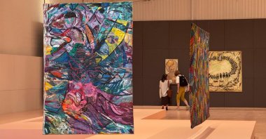 Visitors explore the Diriyah Contemporary Art Biennale, Diriyah, Saudi Arabia, Jan. 30, 2026. (AA Photo)