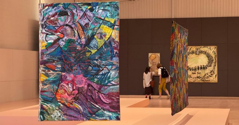 Visitors explore the Diriyah Contemporary Art Biennale, Diriyah, Saudi Arabia, Jan. 30, 2026. (AA Photo)