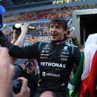 Mercedes' Andrea Kimi Antonelli celebrates after winning the Chinese GP, Shanghai, China, March 15, 2026. (Reuters Photo)