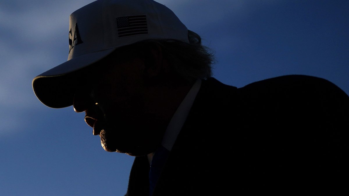 U.S. President Donald Trump speaks to the media at Joint Base Andrews, Maryland, U.S., March 13, 2026. (AFP Photo)