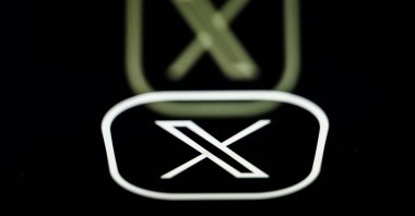 This photograph shows the logo of the U.S. social media platform X, formerly known as Twitter, Nantes, France, March 7, 2024. (AFP Photo)