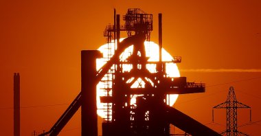 General view of the Arcelor Mittal plant in Fos-sur-Mer, Southern France, March 12, 2026. (EPA Photo)