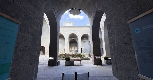 A view from the Gevher Nesibe Hospital in Kayseri, central Türkiye, March 14, 2026. (AA Photo)