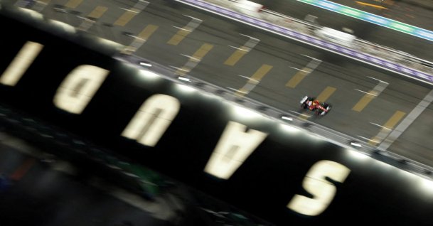 Ferrari's Lewis Hamilton during qualifying at the Saudi Arabian Grand Prix, Jeddah, Saudi Arabia, April 19, 2025. (Reuters Photo)