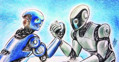 "The sheer velocity of AI-enabled cyber operations is pushing defensive architectures to their breaking point." (Illustration by Erhan Yalvaç)