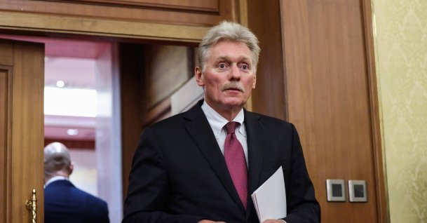 Kremlin spokesman Dmitry Peskov walks at the Diaoyutai State Guesthouse in Beijing, Sept. 2, 2025. (AFP Photo)