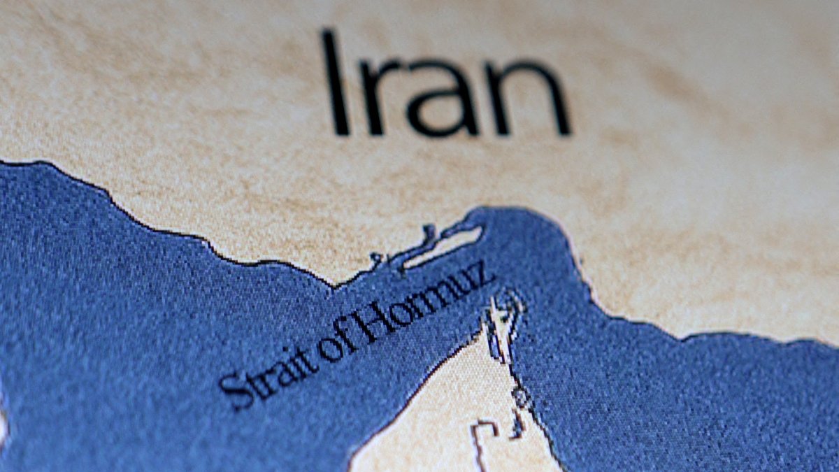 A map showing the Strait of Hormuz and Iran is seen in this illustration taken June 22, 2025. (Reuters Photo)