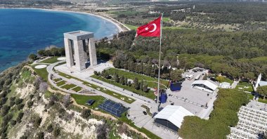 Preparations are underway for the ceremony at the Martyrs’ Monument marking the 111th anniversary of the Battle of Gallipoli and Martyrs’ Remembrance Day, the Gallipoli Peninsula, Çanakkale, Türkiye, March 16, 2026. (İHA Photo)