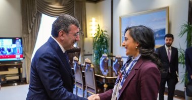 Vice President Cevdet Yılmaz meets with Canadian Foreign Minister Anita Anand at the Presidential Complex, Ankara, Türkiye, March 17, 2026. (IHA Photo)