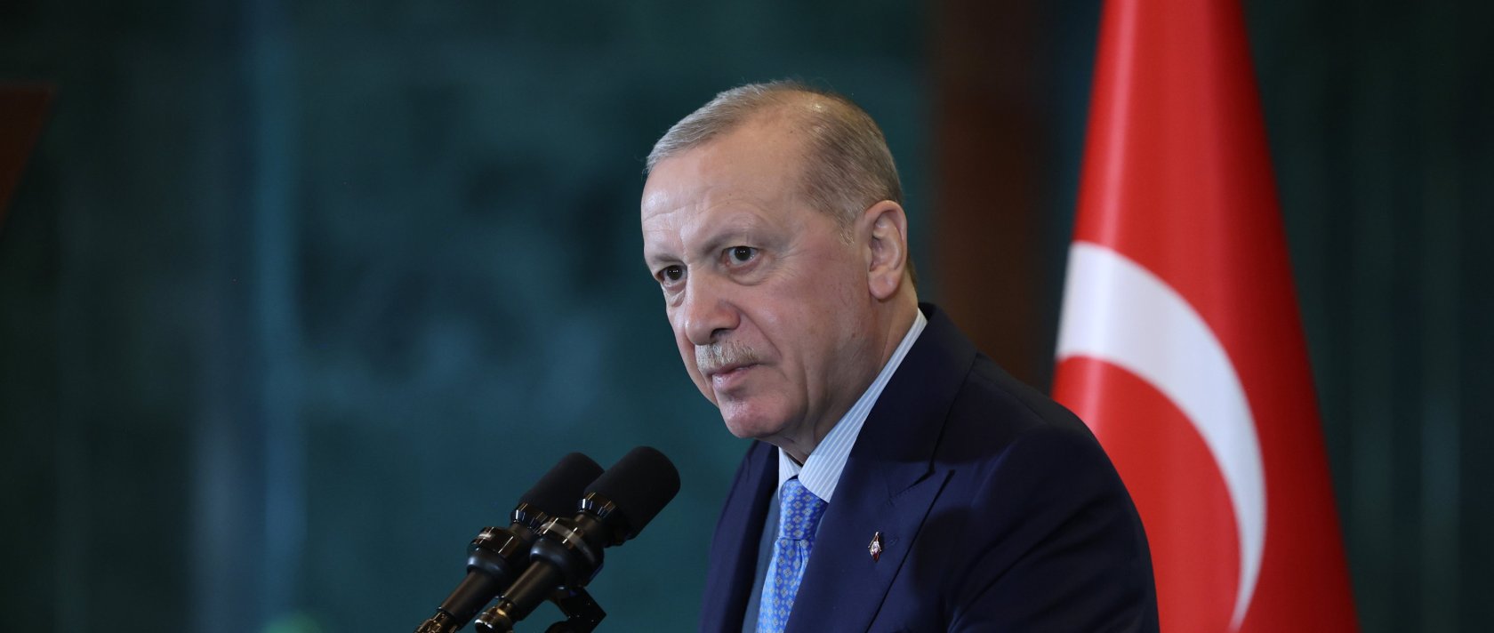 President Recep Tayyip Erdoğan speaks at an iftar with journalists at the Presidential Complex in Ankara, March 17, 2026. (AA Photo)