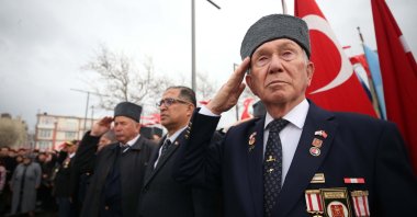 People gather during the ceremonies marking the 111th anniversary of March 18 Martyrs’ Remembrance Day and the Çanakkale Naval Victory, Çanakkale, Türkiye, March 18, 2026. (AA Photo)