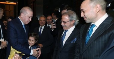 President Recep Tayyip Erdoğan attends an iftar dinner with journalists and writers at the Presidential Complex, Ankara, Türkiye, March 17, 2026. (AA Photo)