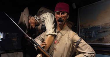 Wax figures of soldiers depict scenes from the Gallipoli Campaign at the Hisart Living History Museum, Istanbul, Türkiye, March 18, 2026. (AA photo) 