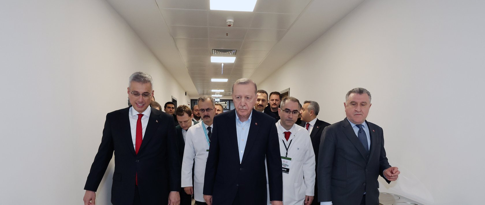 President Recep Tayyip Erdoğan (C) attends the opening ceremony of Tenzile Erdoğan State Hospital in Güneysu district, Rize, Türkiye, March 20, 2026. (AA Photo)