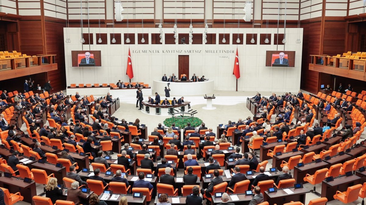 An undated photo of Parliament in session, Ankara, Türkiye. (DHA Photo)