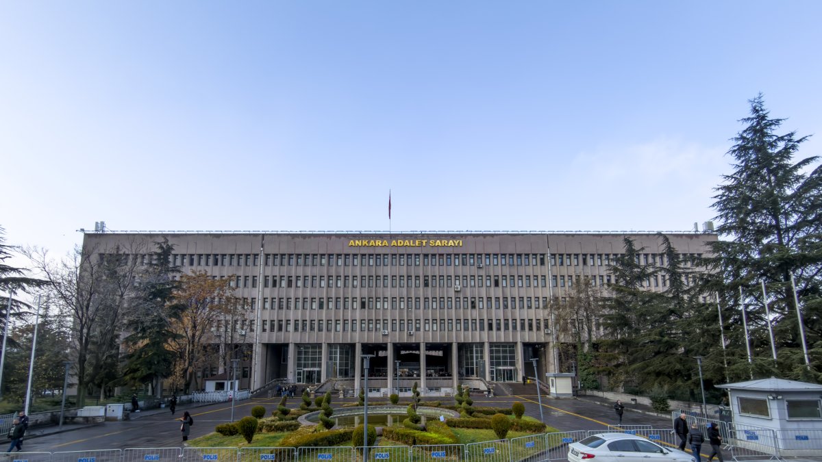 An exterior view of the main courthouse, Ankara, Türkiye, Dec. 24, 2025. (Shutterstock Photo)