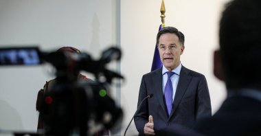 NATO Secretary General Mark Rutte speaks during a press conference in Skopje, North Macedonia, March 3, 2026. (Reuters Photo)