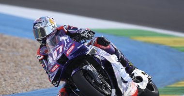 Toprak Razgatlıoğlu competes for Prima Pramac Racing during the MotoGP sprint race at Ayrton Senna International Circuit, Goiania, Brazil, March 22, 2026. (AA Photo)
