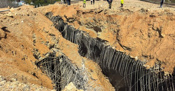 A damaged bridge following an Israeli strike near Qasmiyeh, Lebanon, March 23, 2026. (Reuters Photo)