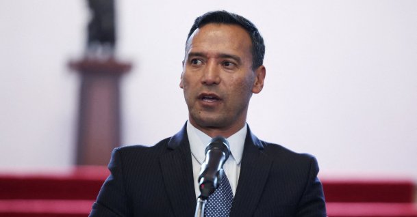 Colombia's Minister of Defense Pedro Arnulfo Sanchez, speaks during a press conference about tariffs imposed by the Ecuadorian government, in Bogota, Colombia, Jan. 27, 2026. 
(Reuters File Photo)