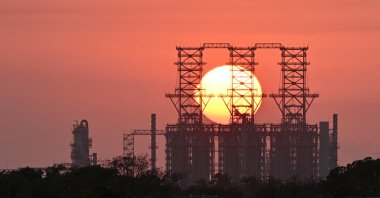 The Olmeca refinery of state oil company Pemex at sunset in Dos Bocas, Paraiso, Tabasco state, Mexico, March 23, 2026. (Reuters Photo)