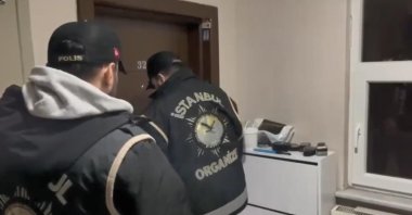 Turkish police officers carry out an operation against the Gülenist Terror Group (FETÖ), Istanbul, Türkiye, March 24, 2026. (DHA Photo)