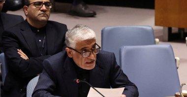 Amir-Saeid Iravani, Iran's Ambassador to the United Nations, addresses members of the United Nations Security Council on resolutions on the situation in Iran and the Middle East at U.N. headquarters in New York City, U.S., March 11, 2026. (Reuters File Photo)
