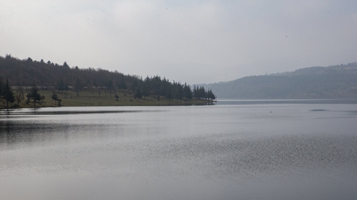 Gölköy Dam reaches full capacity at 100% due to melting snow and recent rainfall, Bolu, Türkiye, March 17, 2026. (AA Photo) 