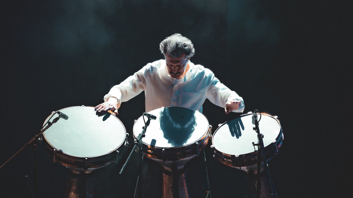 World-renowned Turkish percussionist Burhan Öçal. (Photo by Cenk Salfur)