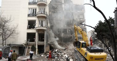 A view of a residential building damaged by a strike, amid the U.S.-Israeli attacks on Iran, Tehran, Iran, March 23, 2026. (Reuters Photo)