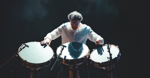 World-renowned Turkish percussionist Burhan Öçal. (Photo by Cenk Salfur)