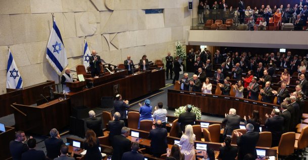 India's Prime Minister Narendra Modi addresses a special session of the Knesset, Israel's parliament, in Jerusalem, Feb. 25, 2026. (Reuters File Photo)