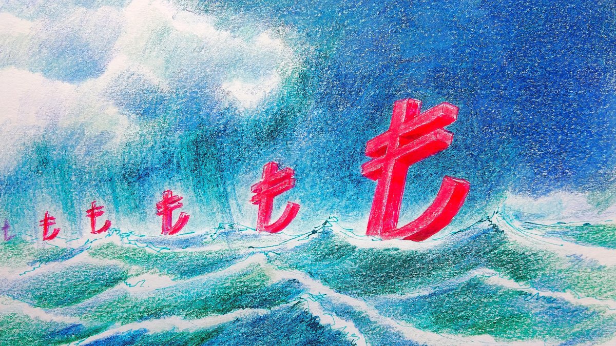 "For developing countries like Türkiye, this creates pressure from two directions: On the one hand, the rising energy bill, and on the other, increasingly difficult external financing conditions." (Illustration by Erhan Yalvaç)