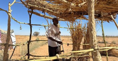An internally displaced Sudanese person is seen in the town of Tawila, western Darfur, Sudan, March 2, 2026. (AFP Photo)