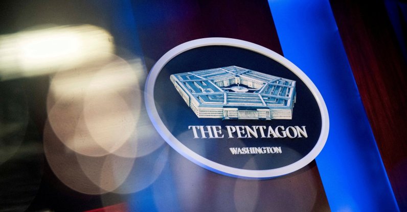 The Pentagon logo is seen behind the podium in the briefing room at the Pentagon in Arlington, Virginia, U.S., Jan. 8, 2026. (Reuters Photo)