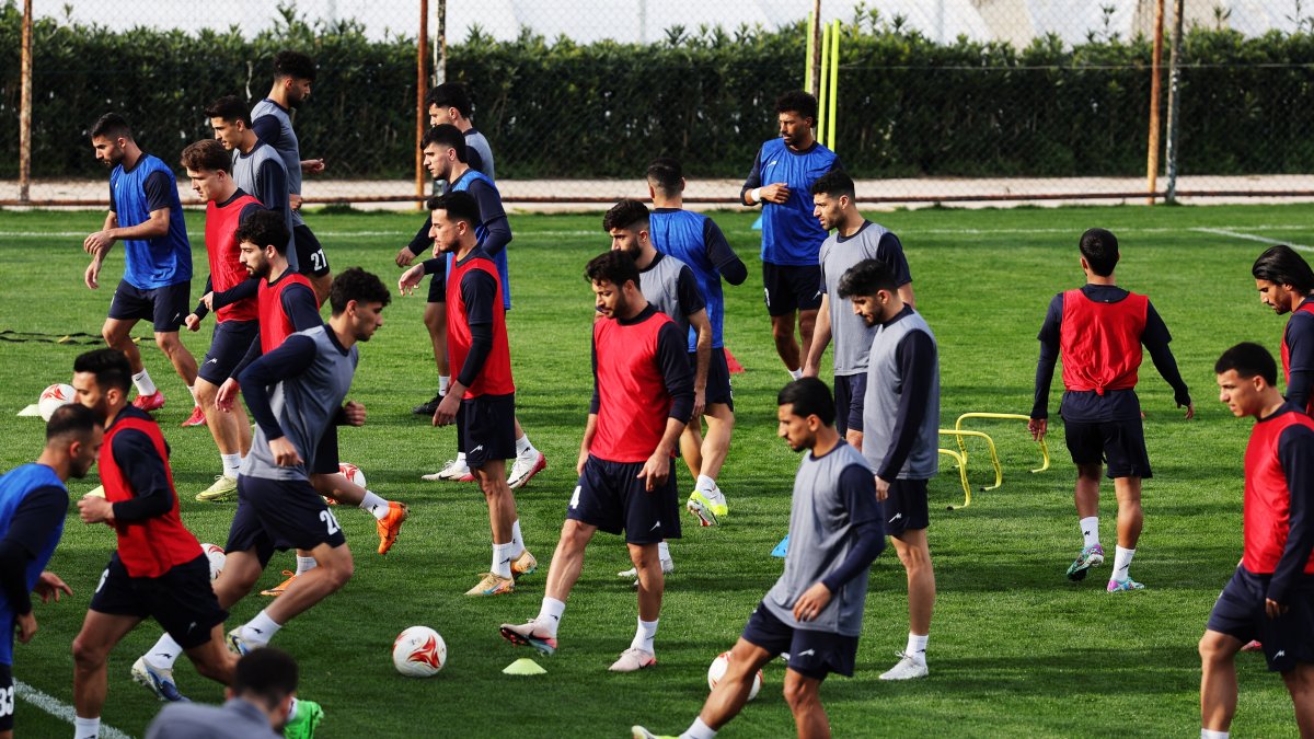 Iran players during training ahead of its international friendly at the Hüseyin Aygün Football Center, Antalya, Türkiye, March 25, 2026. (Reuters Photo)