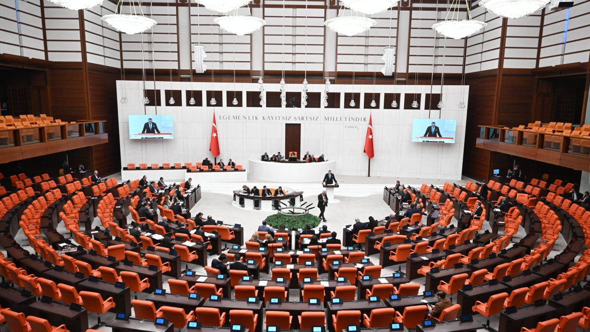 The Turkish Parliament convenes for a session, Ankara, Türkiye, March 12, 2026. (AA Photo)