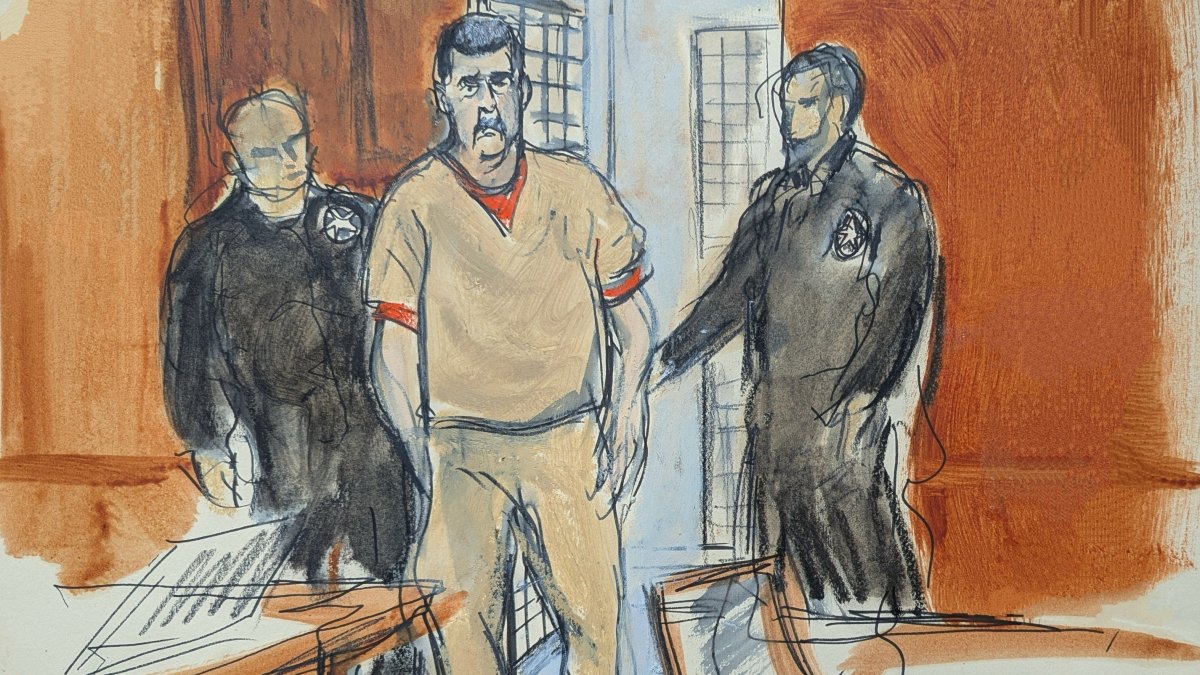 Former Venezuelan President Nicolas Maduro is escorted into a Manhattan federal courtroom, New York City, U.S., March 26, 2026. (AP Photo)