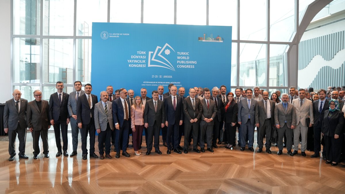 Participants attend the Turkic World Publishing Congress, Ankara, Türkiye, March 27, 2026. (AA Photo)